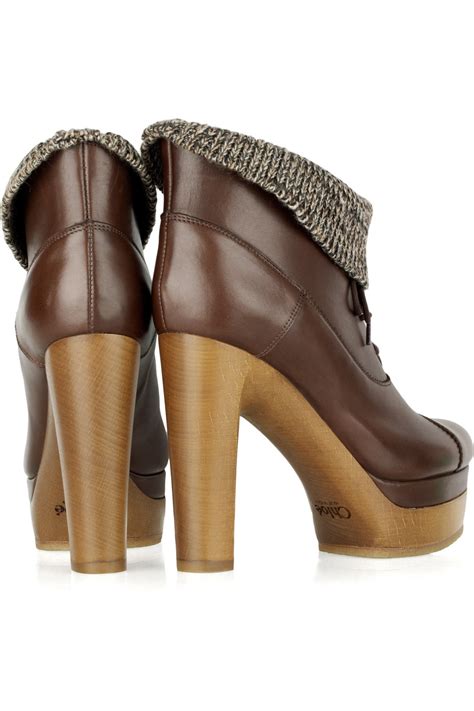 chloe boots brown thomas|chloe ankle boots.